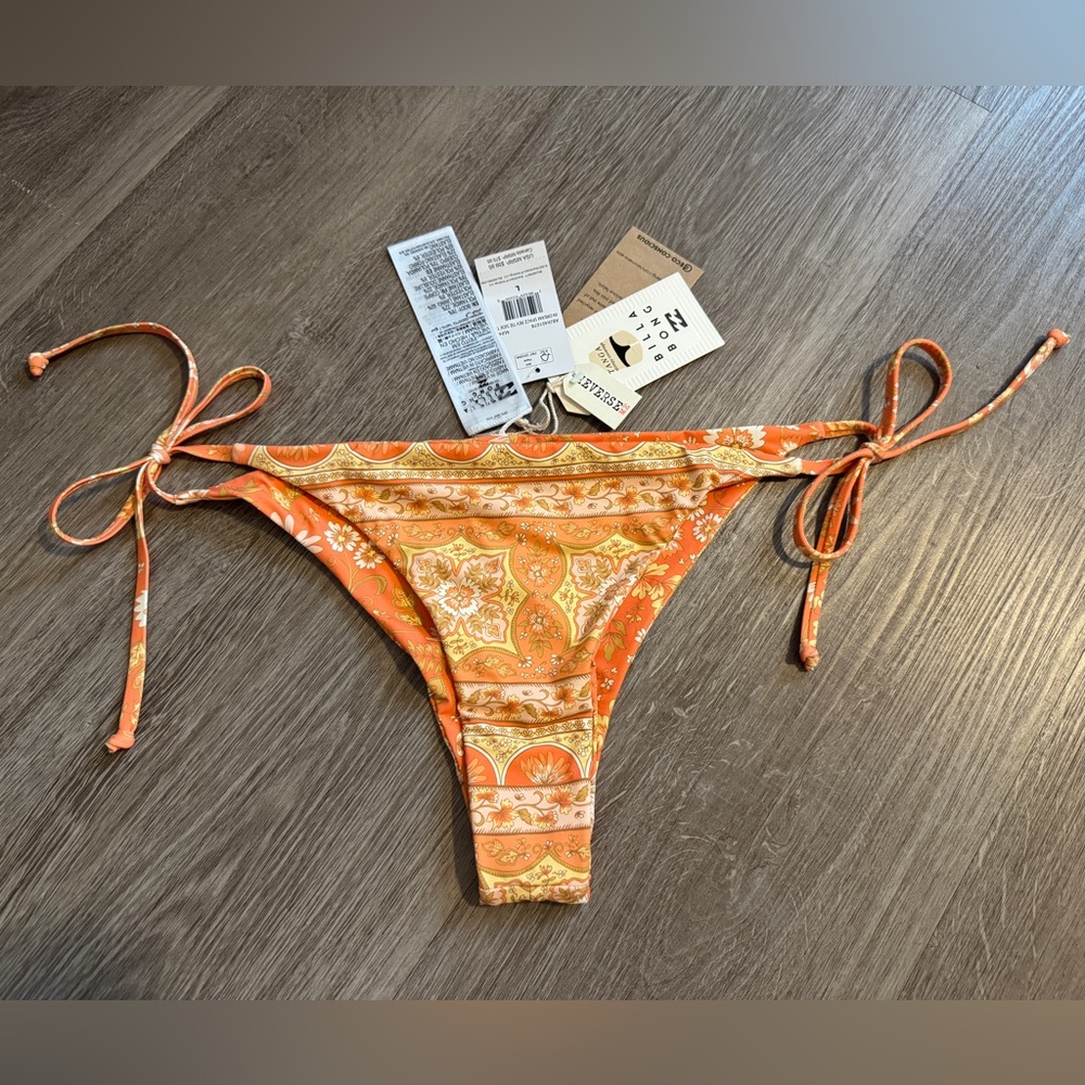Billabong Reversible Orange Bikini Bottom